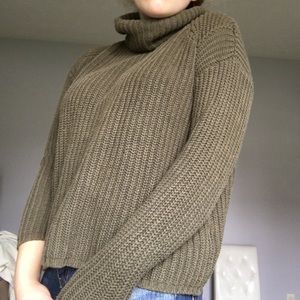 Green Turtleneck Sweater F21